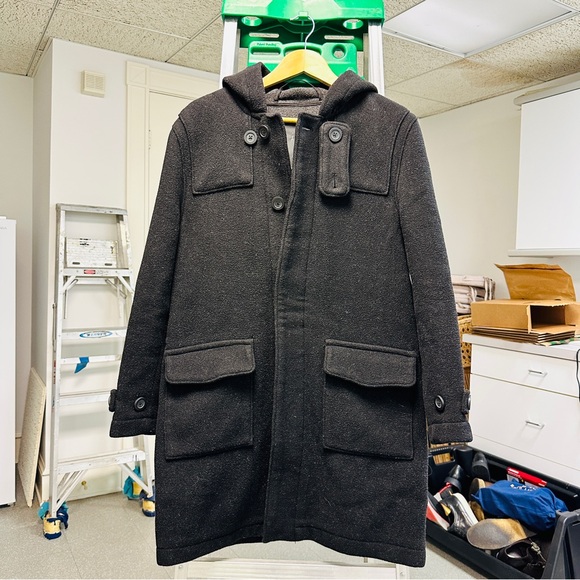 Jack & Jones Hooded Duffel Coat - Picture 1 of 7